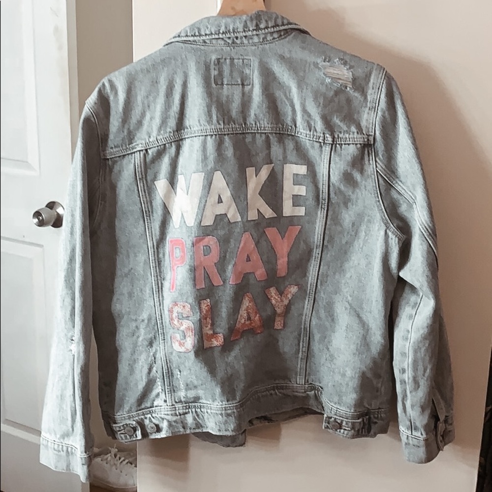 Hand-Painted Denim Jacket